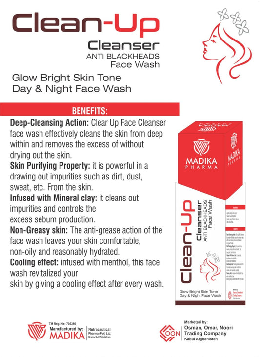 Clean-Up Cleanser Anti Blackheads Face Wash